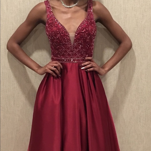 Burgundy Prom Dress